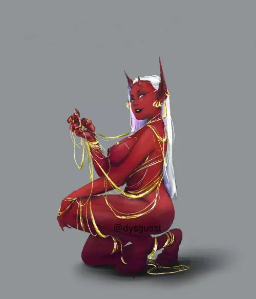 (OC) daemoness needs help breaking her seal by babyplant-