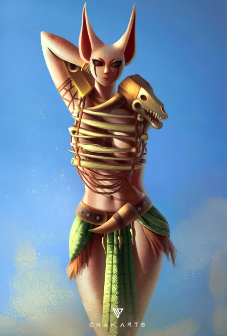 [OC] Desert Lady by cham_arts
