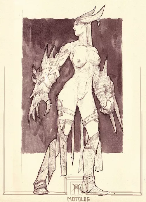 [OC] Devil fighter by Njarla