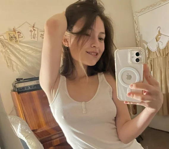 [OC] Do you think I should put a bra on or is it okay?