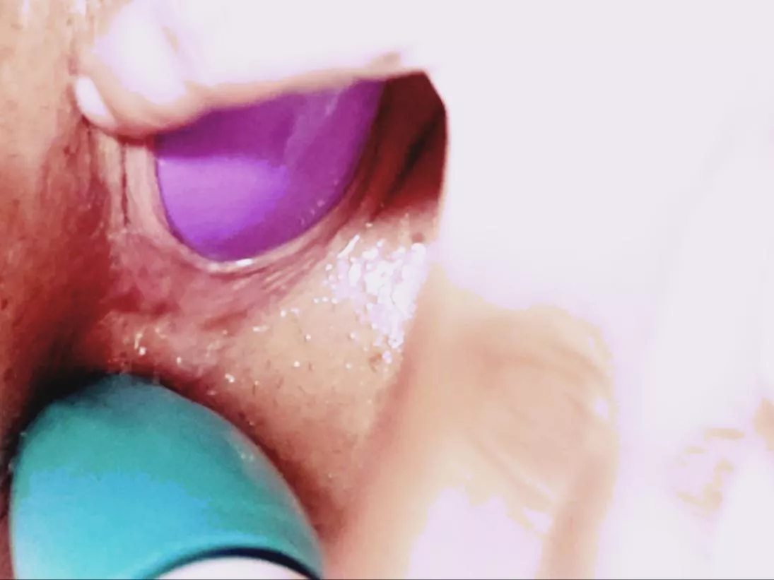 [OC] FIRST TIME POSTER! ❤️ 💋My first solo /amateur /home made SELF DP🙊💦☠️ posted by 12blackrainbows