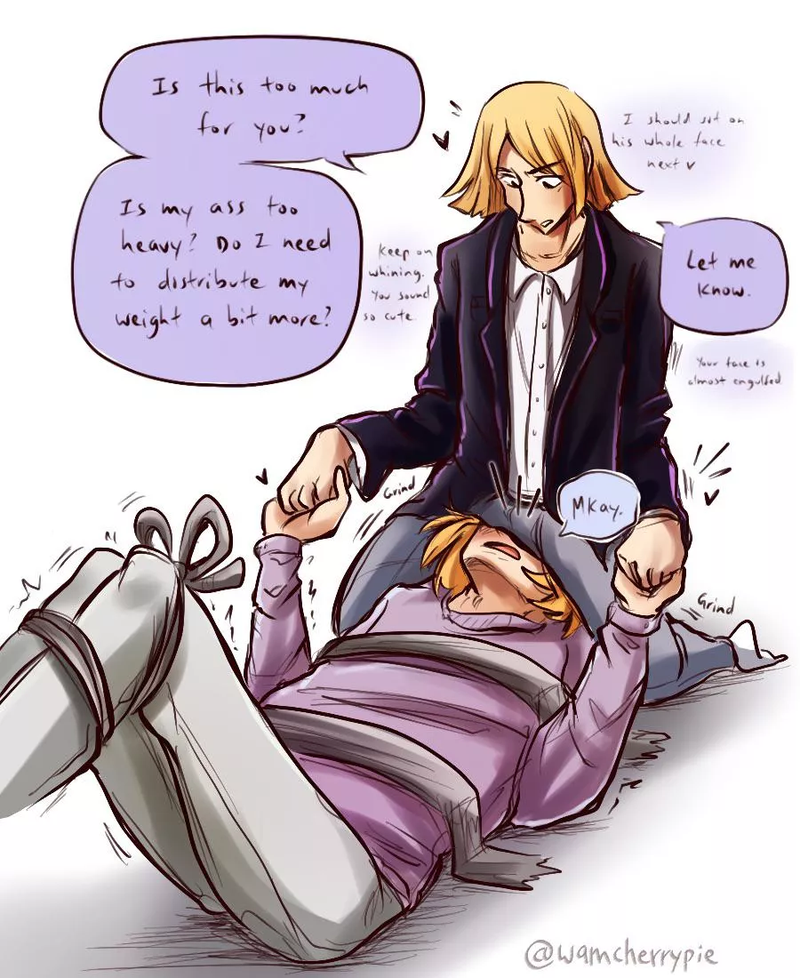 [OC] Gentle facesitting & handholding ♡ posted by wamcherrypie