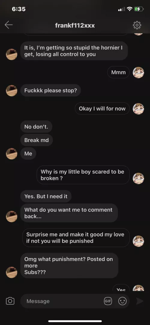 [OC] how lovely he’s breaking little by little 😏 by babygirl20_