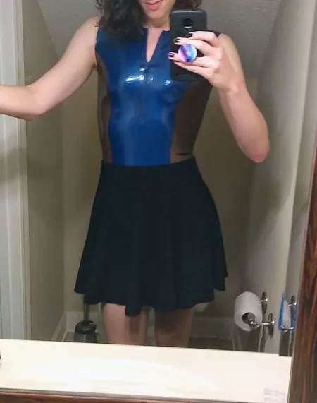[OC] I love to walk public trails in latex, this was my outfit yesterday by Miss_Neutron