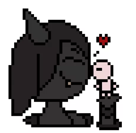 [oc] Isaac gives Big Horn a tiny smooch (he's trying his best) by n0na6077