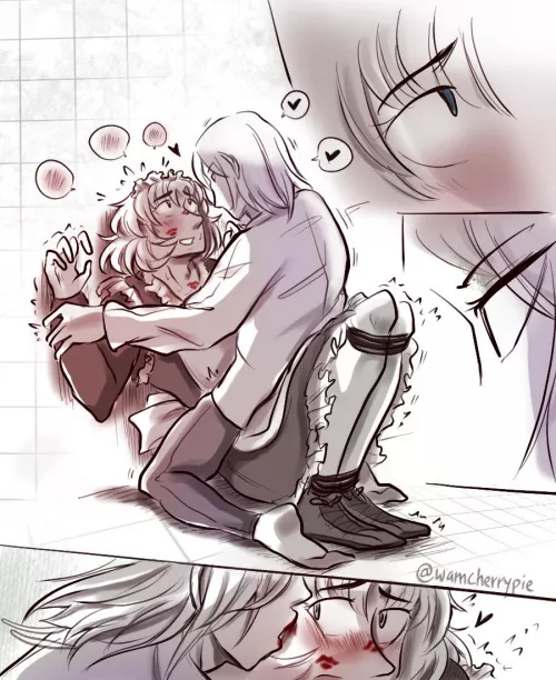 [OC] More rewards for a good maid guy ♡ by wamcherrypie