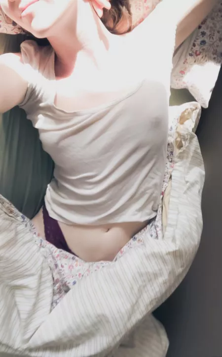 [OC] [NSFW] the oldest t-shirt in the world, but my favourite to sleep in 💤 by lucybluexo