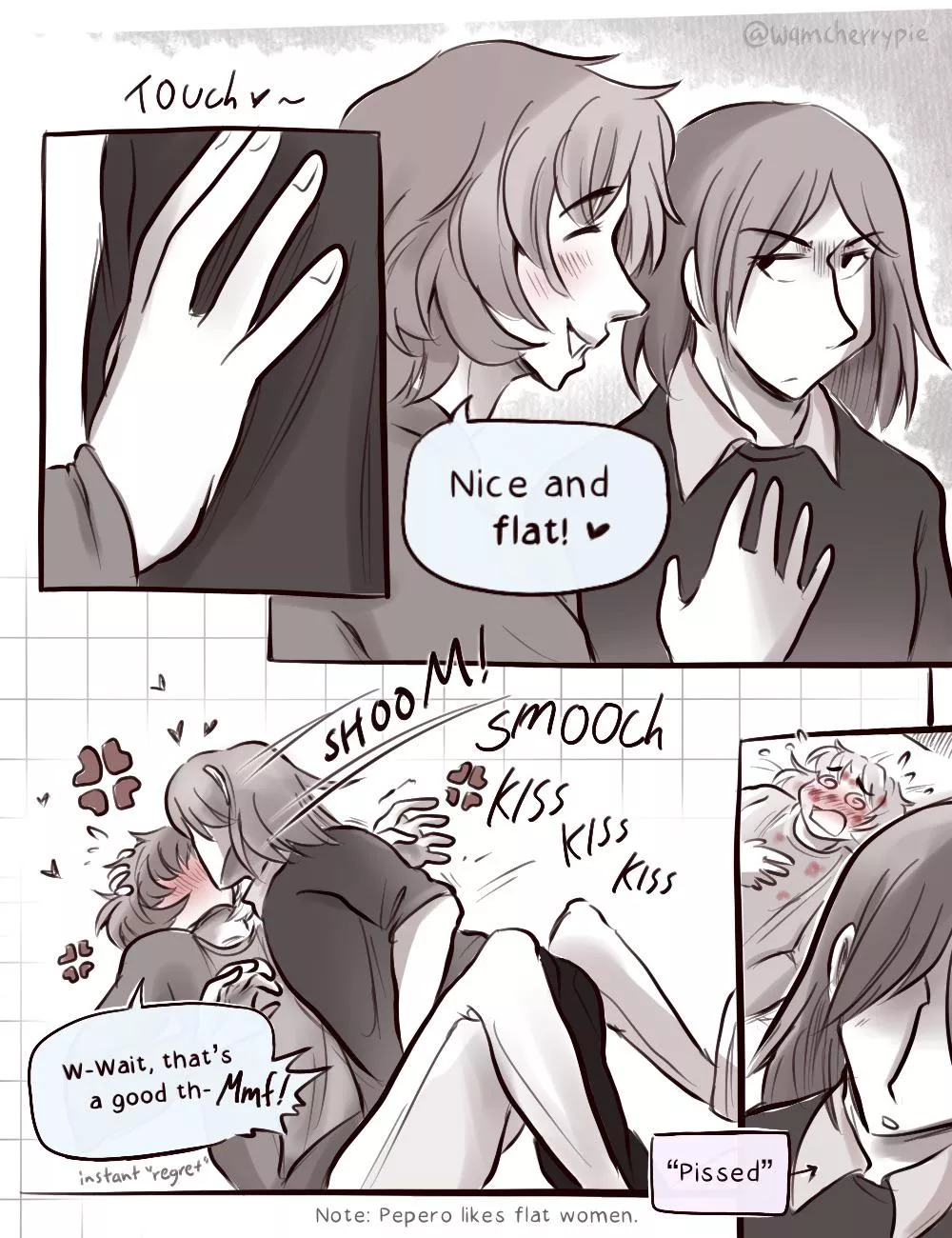 [OC] Pepero’s type of woman.. “flat” and assertive! posted by wamcherrypie