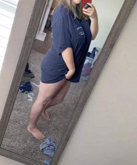 [OC] Post hangover attire still shows off some of my curves by Watteverfloatsmytits