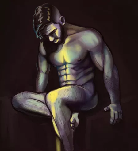 [OC] Purple Boudoir, by Caitlin Clark by JustOkCaiters