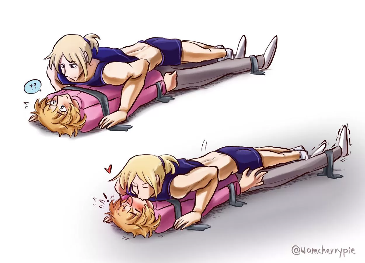 [OC] Push-ups and bondage ♡ posted by wamcherrypie