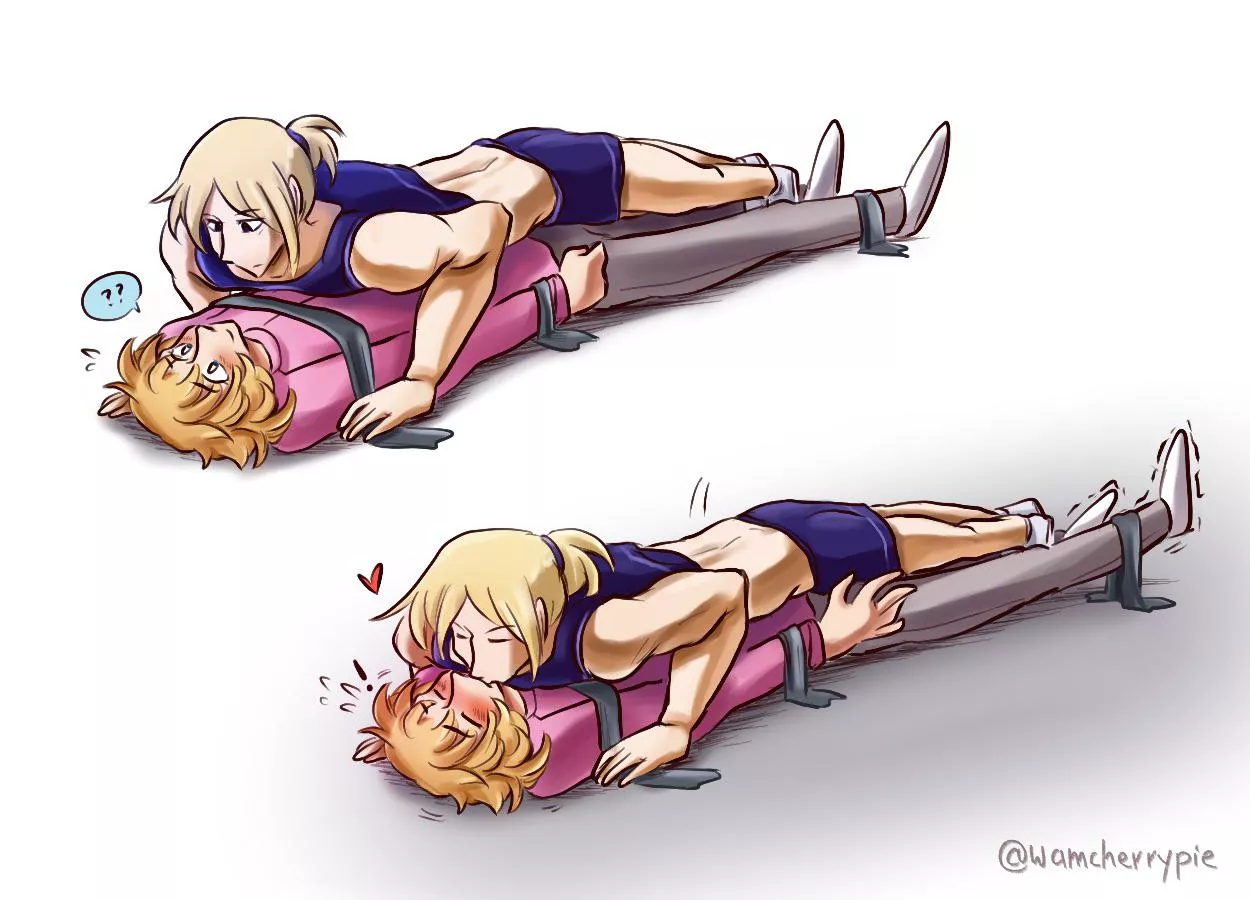 [OC] Push-ups and bondage ♡ posted by wamcherrypie