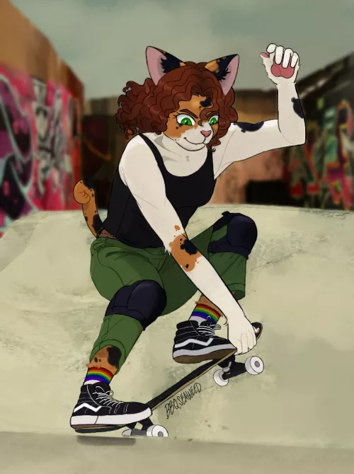 (OC) Skater Girl by pinkcoffeejuice