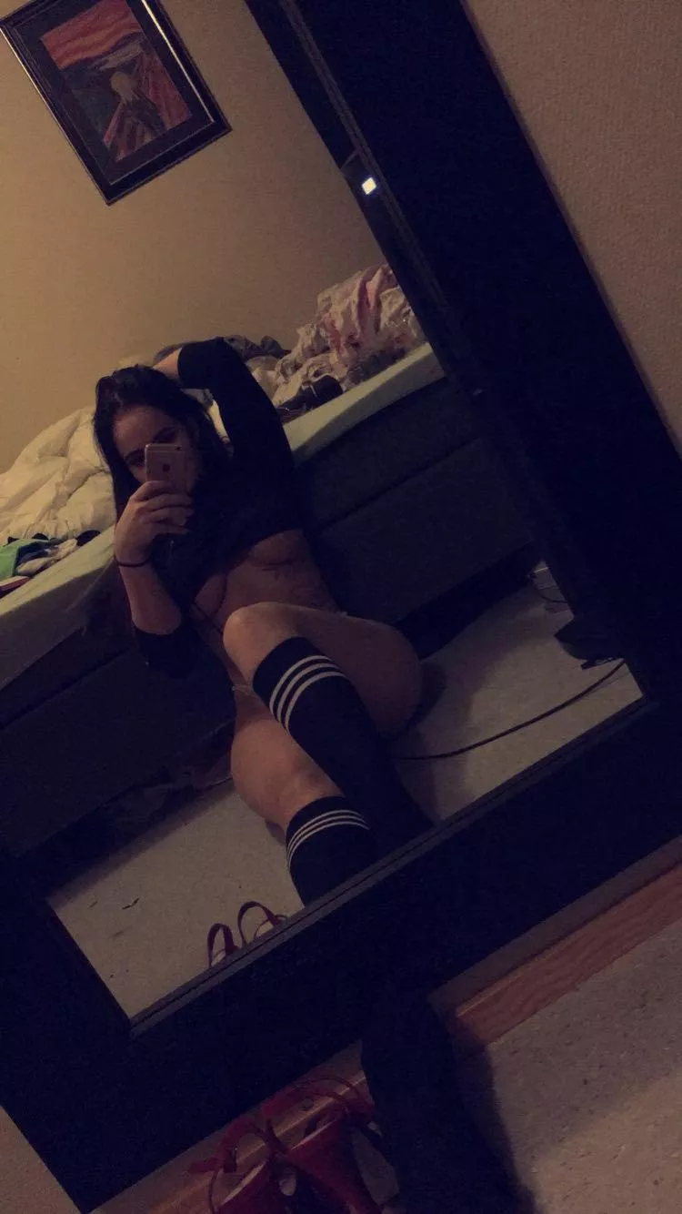 [oc] some striped socks and underboob for you posted by malinmeee