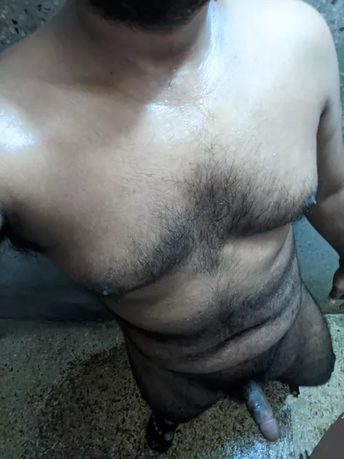 OC, Sweaty chubby brown me.... by Aggravating_Tune_621