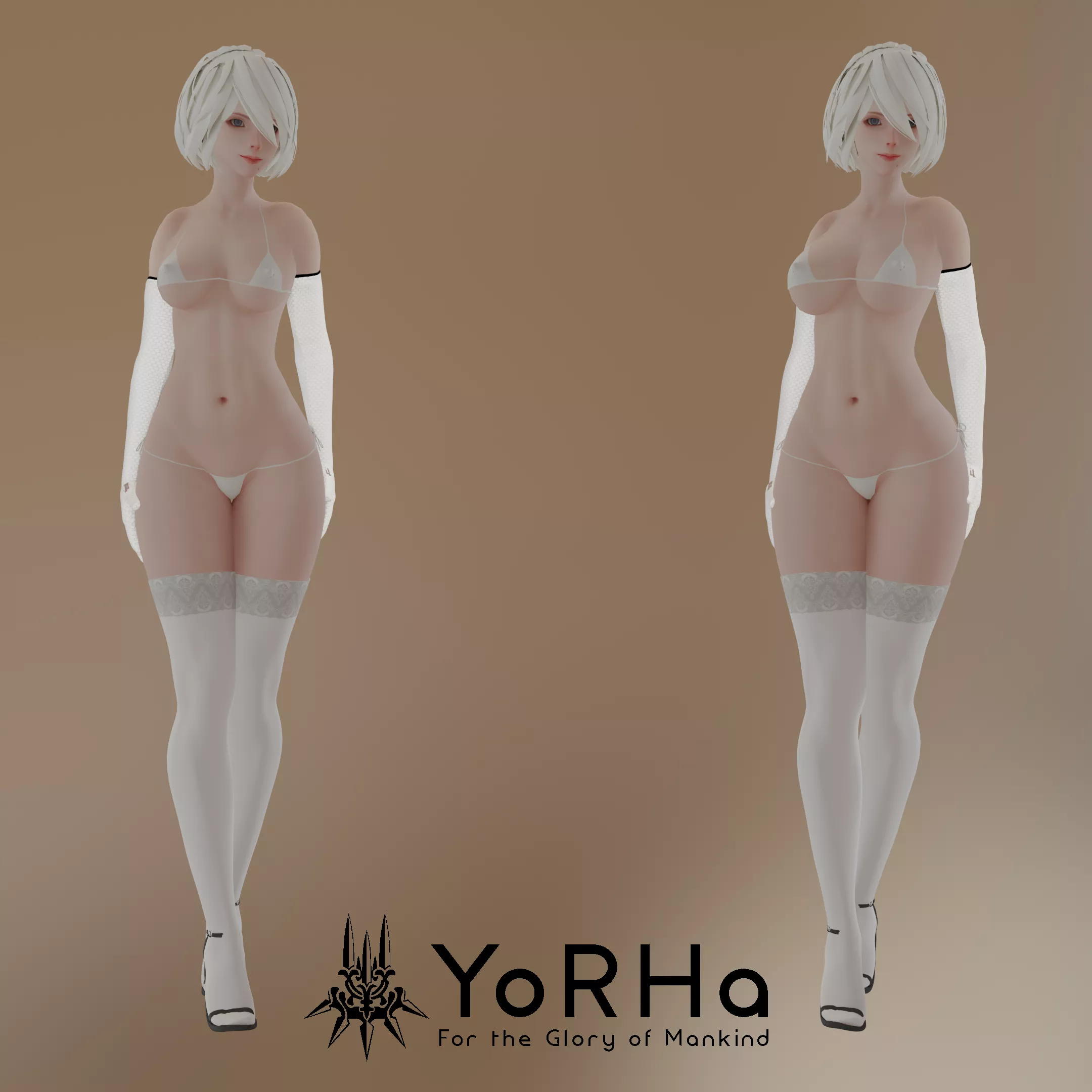 [OC] Thicc 2B, For the Glory of Mankind! posted by smonkyforast