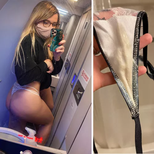 [OC][F19] Am I a bad girl to get this creamy✈️ by littlepanties666