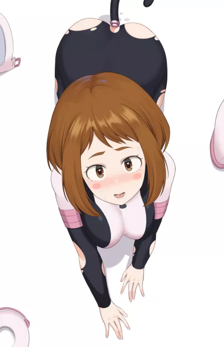 Ochaco Blushing Tail Plug by sequence_string