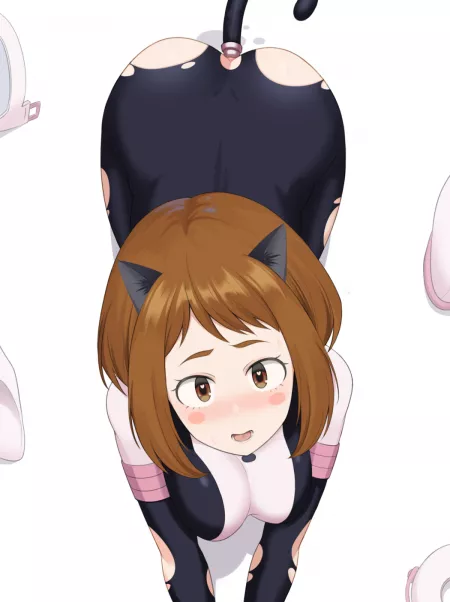 Ochako Cat Girl Tail Plug by sequence_string