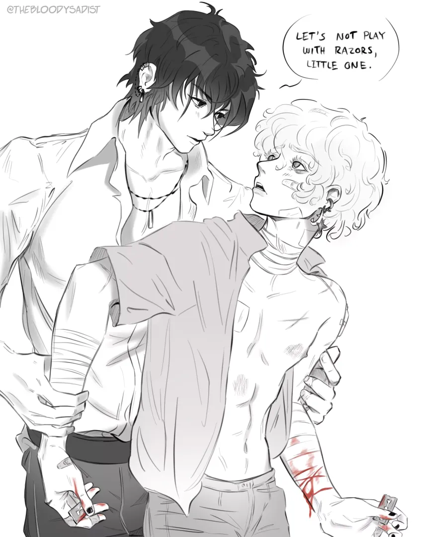 [OCs] of mine for Whumptober day 8: anxiety (TW self-harm, visible razors) I’ve always just…wanted somebody to say this to me, I think. So I had to draw it out. posted by The-Winged-Writer