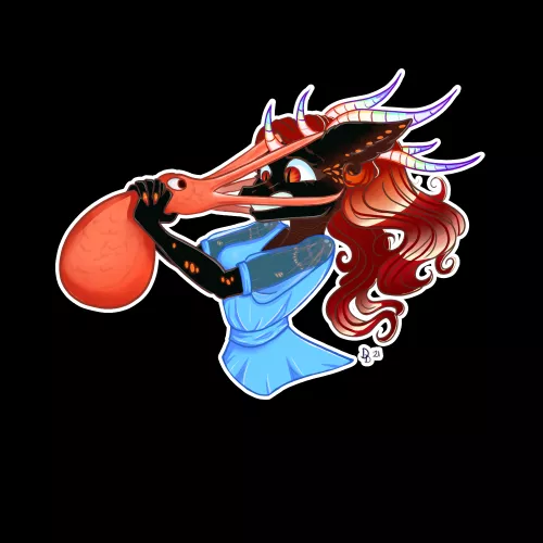 octopus stuck on your face? (art commission by me ❤) by destiny-the-dragon