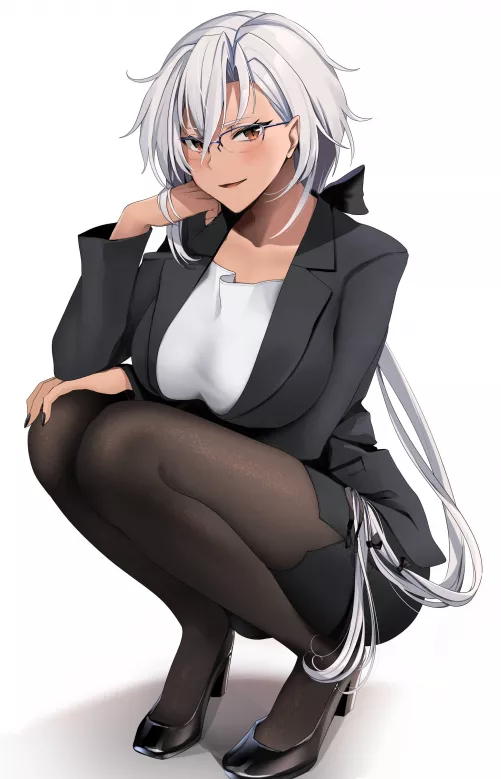 Office Lady Musashi [Kancolle] by CheetahSperm18