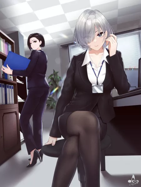 Office Lady [Original] by CheetahSperm18