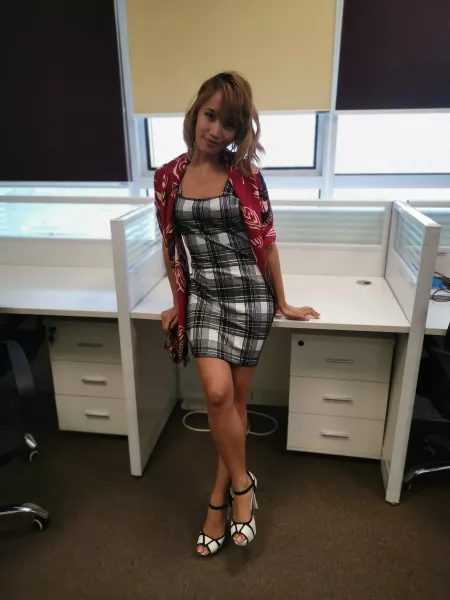 Office outfit.. I got a MEMO after this picture HAHAHAHA [F] by untamedqueen25