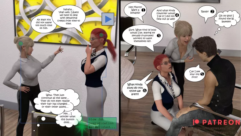 Office Party - MC Comic Sidestory - Marco finds a Universal Remote [Patreon Supported] by Hexxet_Val