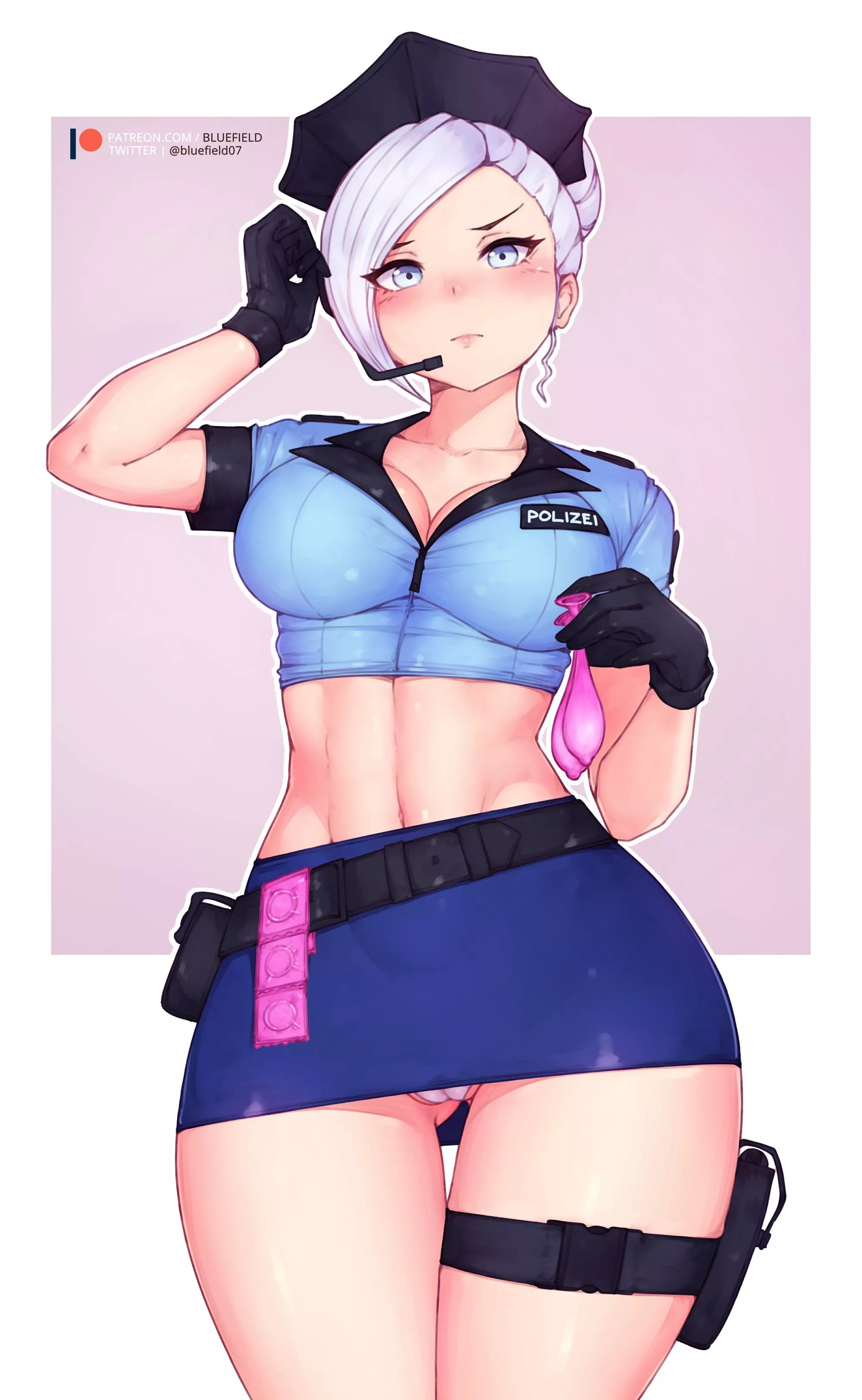 Officer Winter is placing you under arrest! [bluefield] posted by PunishedWizzrobe