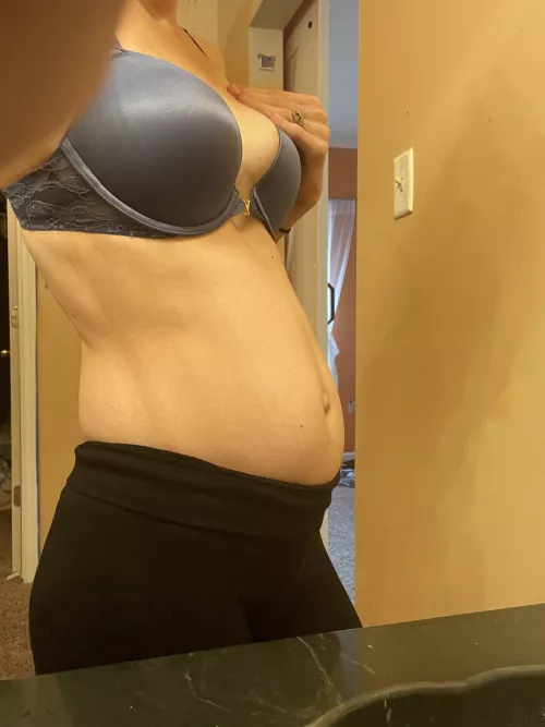 Officially grew out of my 32C bras at 16 weeks. On to bigger and better things😉 by 13ScarlettH