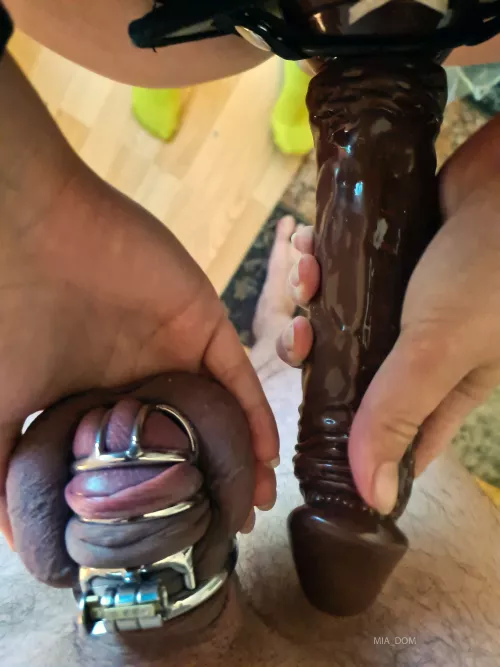 Oh baby, if YOU had those 9 inches, maybe you would be the one doing the fucking for once! by Mia_Dom