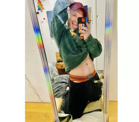 Oh you know, just sporting the new jockstrap and loving myself more and more each day. ✨ by Slow-Emu-2528