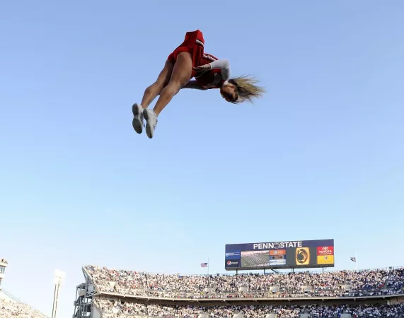 Ohio State cheerleader's airborne upskirt by RefrigeratedGold