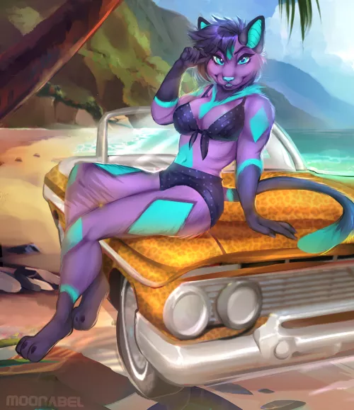 old but gold classic pinup style - commission work by me @moonabel on FA by GalaxyStrip