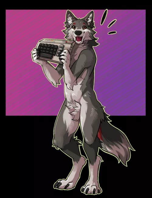 Old keyboard! (My art) (commission for rastertail on twitter) (commissions are open!) by Jingo824