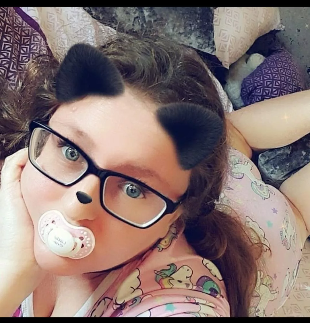 Old picture of my first ever paci and onesie 🥰 posted by RecordUnlucky5724