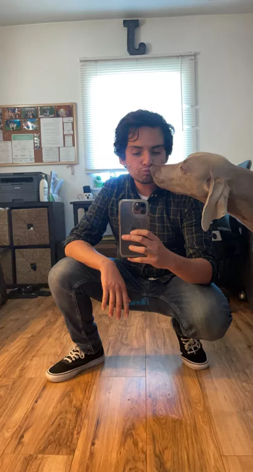 Oliver likes to photo bomb my pictures 🐶 by Justsignin67