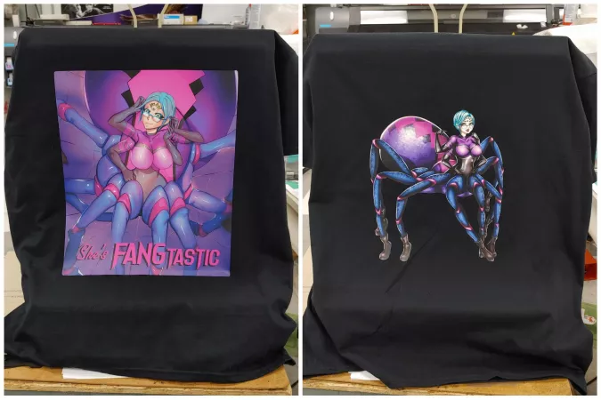 OMG I MADE HER INTO A SHIRT! by isreth