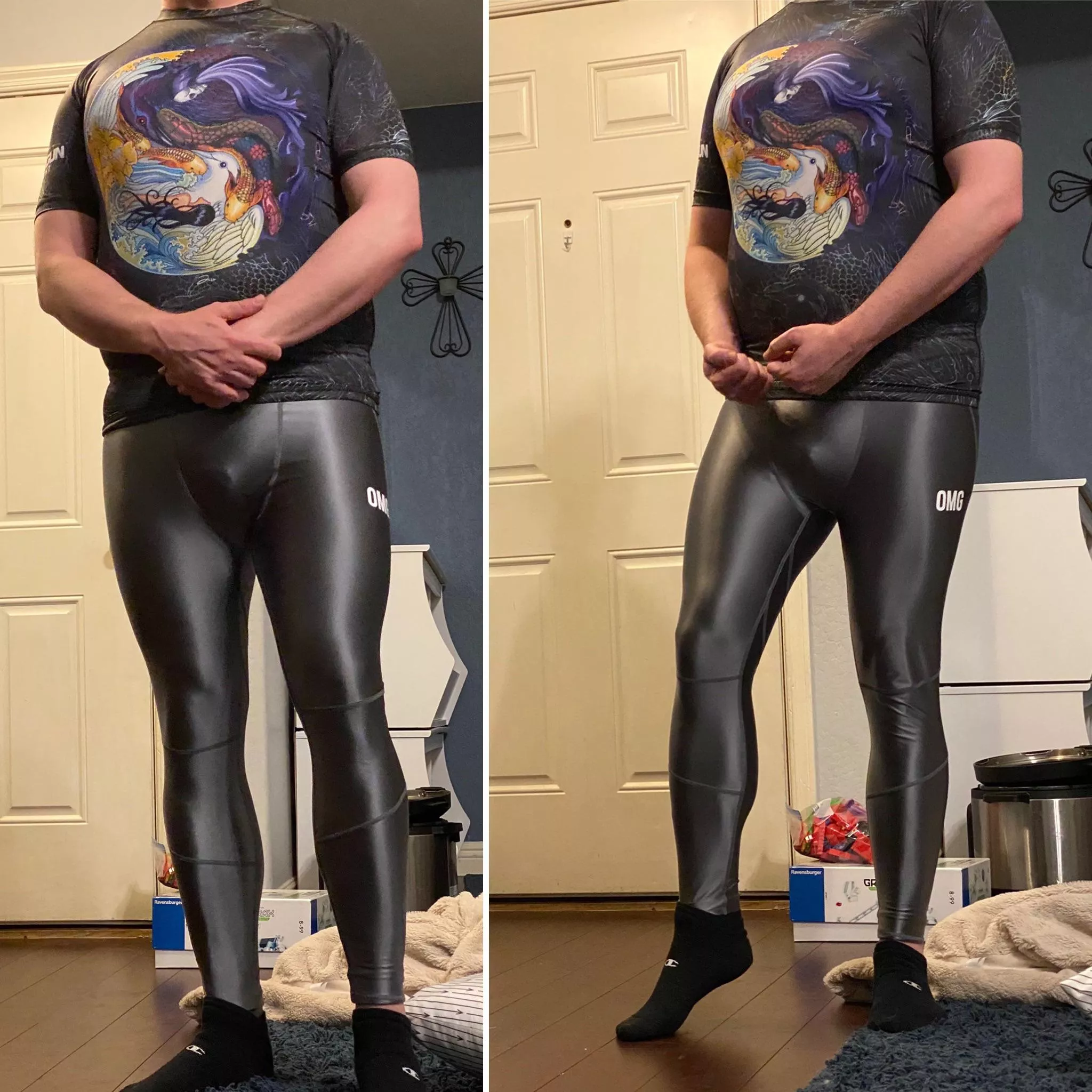 OMG Sportswear USA tights and Shogun No Gi BJJ rash guard posted by KarmaInfusionSTAT