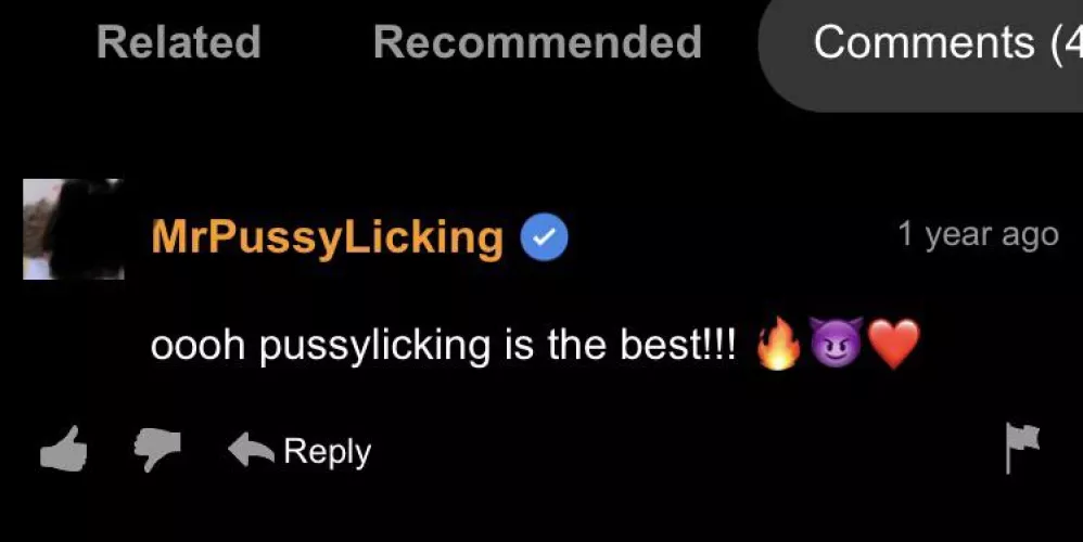 On a video about pussylicking by haagendaas