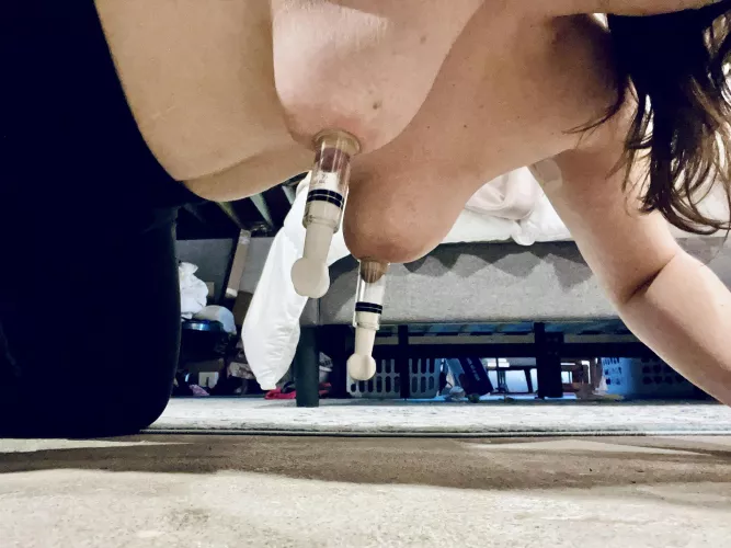 On all fours ready to be milked by ImaginaryFox7