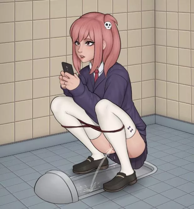 On her phone posted by voyboi12