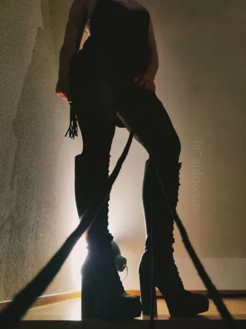 On your knees, your mistress wants to play with you.... by couple_SJ