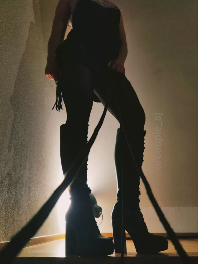 On your knees, your mistress wants to play with you.... posted by couple_SJ