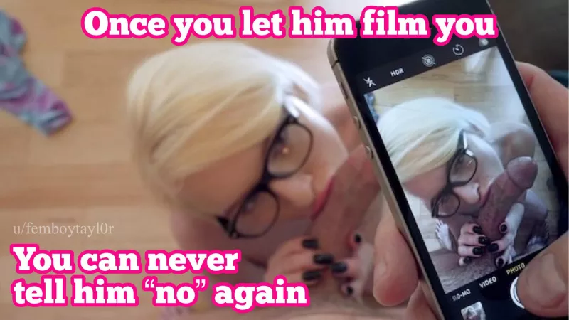 Once he has that blackmail material, there’s no going back by femboytayl0r