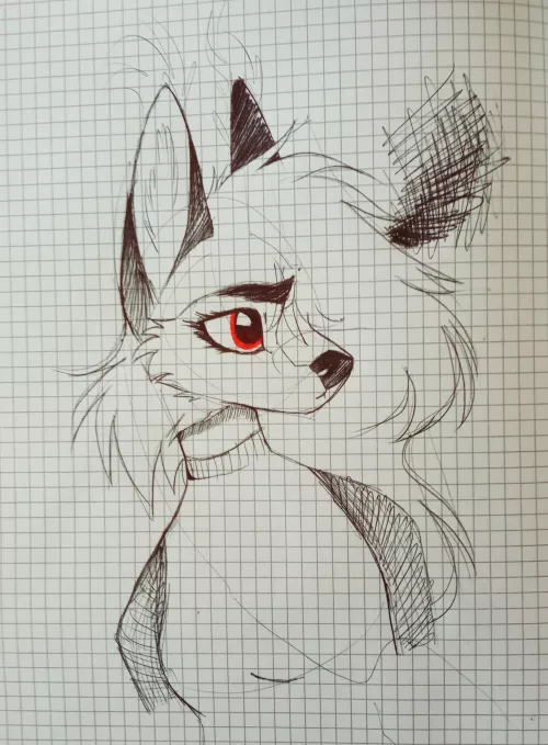 One angry foxgirl - art by me by animablu