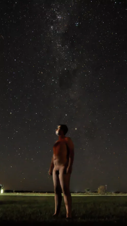 One more magical night, me, the sky, the full moon and every possible star, the universe is magical🌌💙 by CourierSixUry