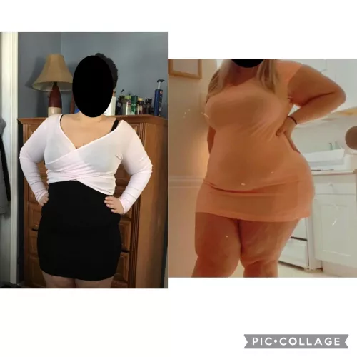 One of my favorite before & afters 🍑 by bbwbigbootycutie