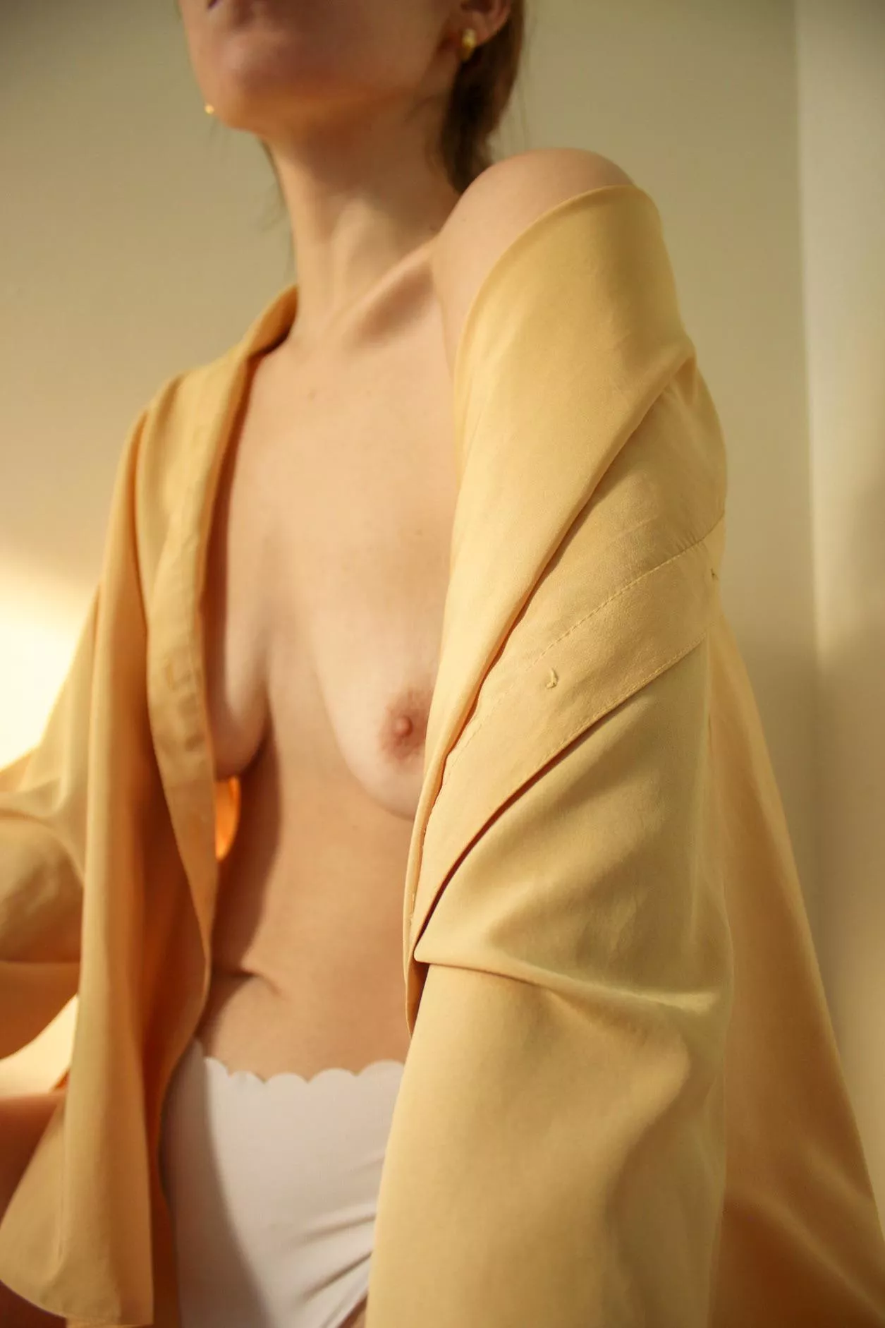 one of my favorite self portraits; i initially viewed it as unflattering, yet i am allowing myself to love and feel safe in every position my body presents :) posted by naltiak_